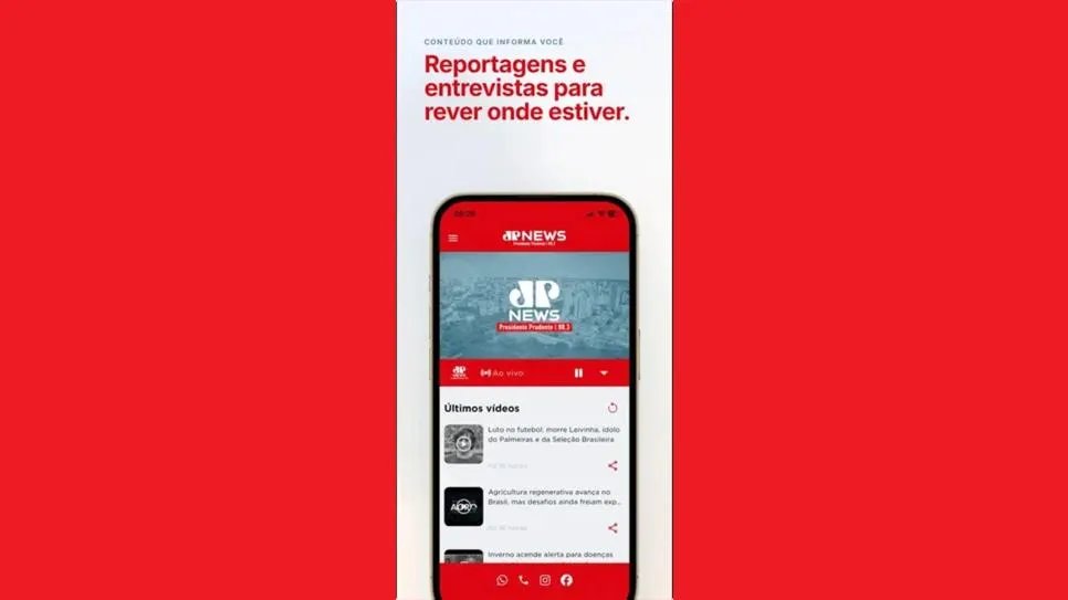 Jovem Pan News Prudente lança aplicativo com notícias e rádio ao vivo