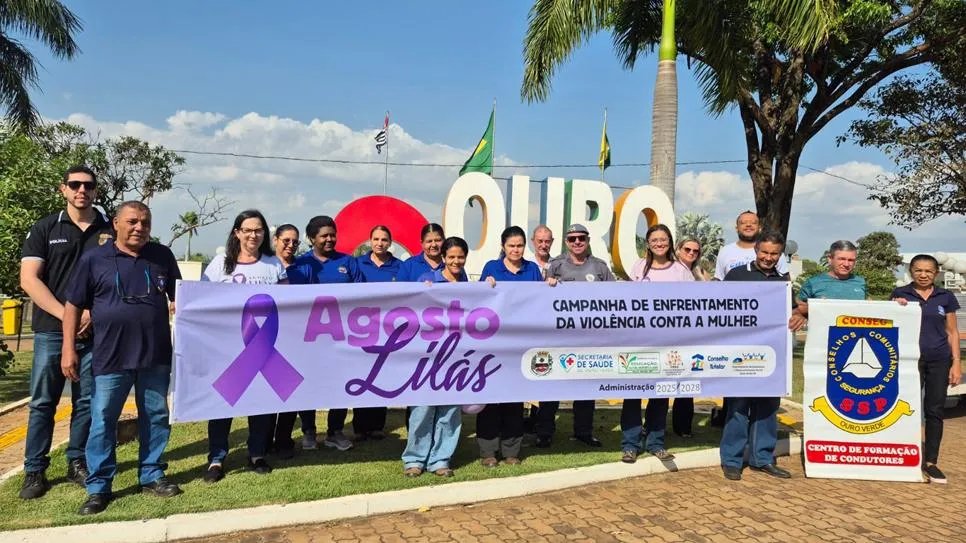 Carreata em Ouro Verde (SP) integra Agosto Lilás no combate à violência contra a mulher