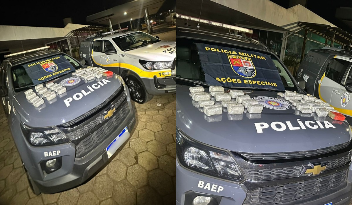 Quase 10 kg de drogas são apreendidos em carro na Rodovia Raposo Tavares em Presidente Bernardes