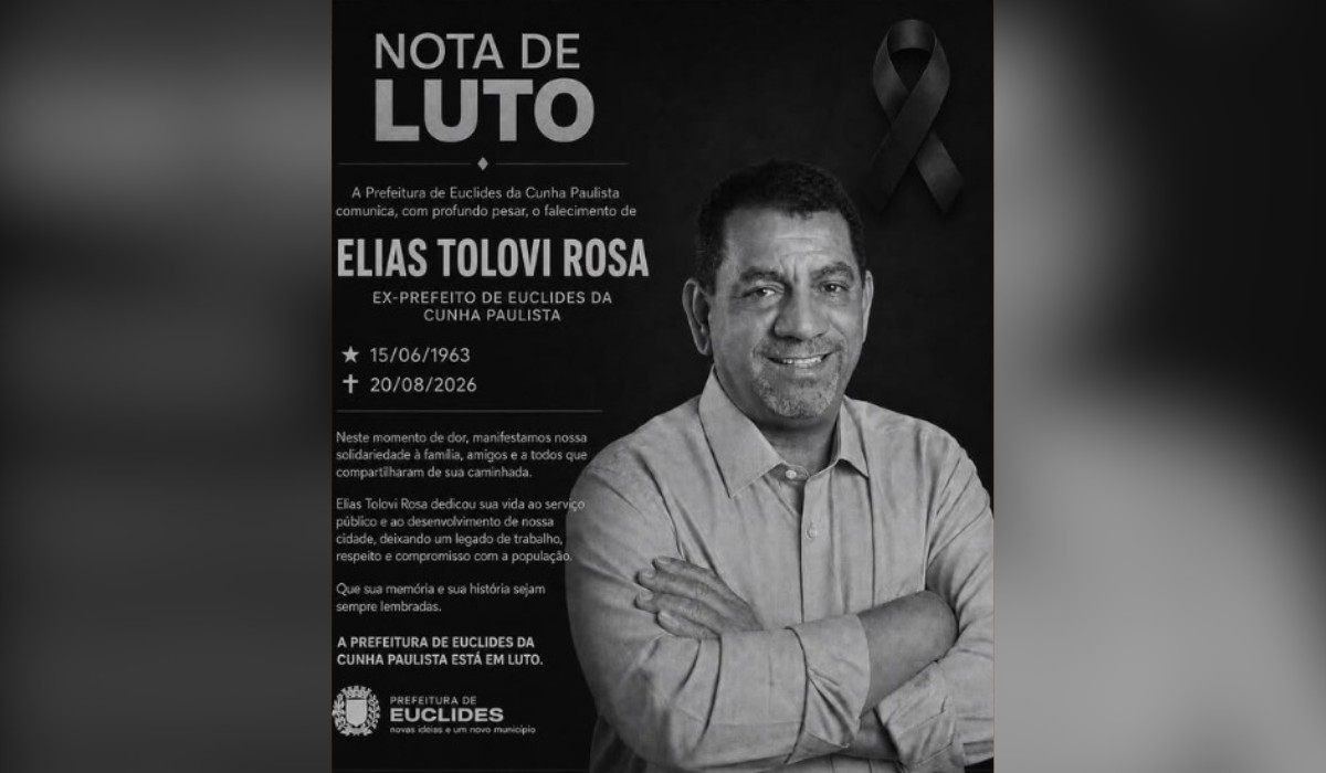 Elias Tolovi Rosa, ex-prefeito de Euclides da Cunha Paulista, morre aos 63