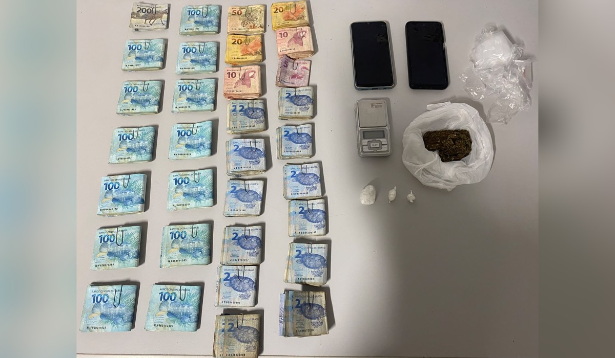 Foragido da Justiça é preso com drogas e R$ 39.990 em Presidente Prudente