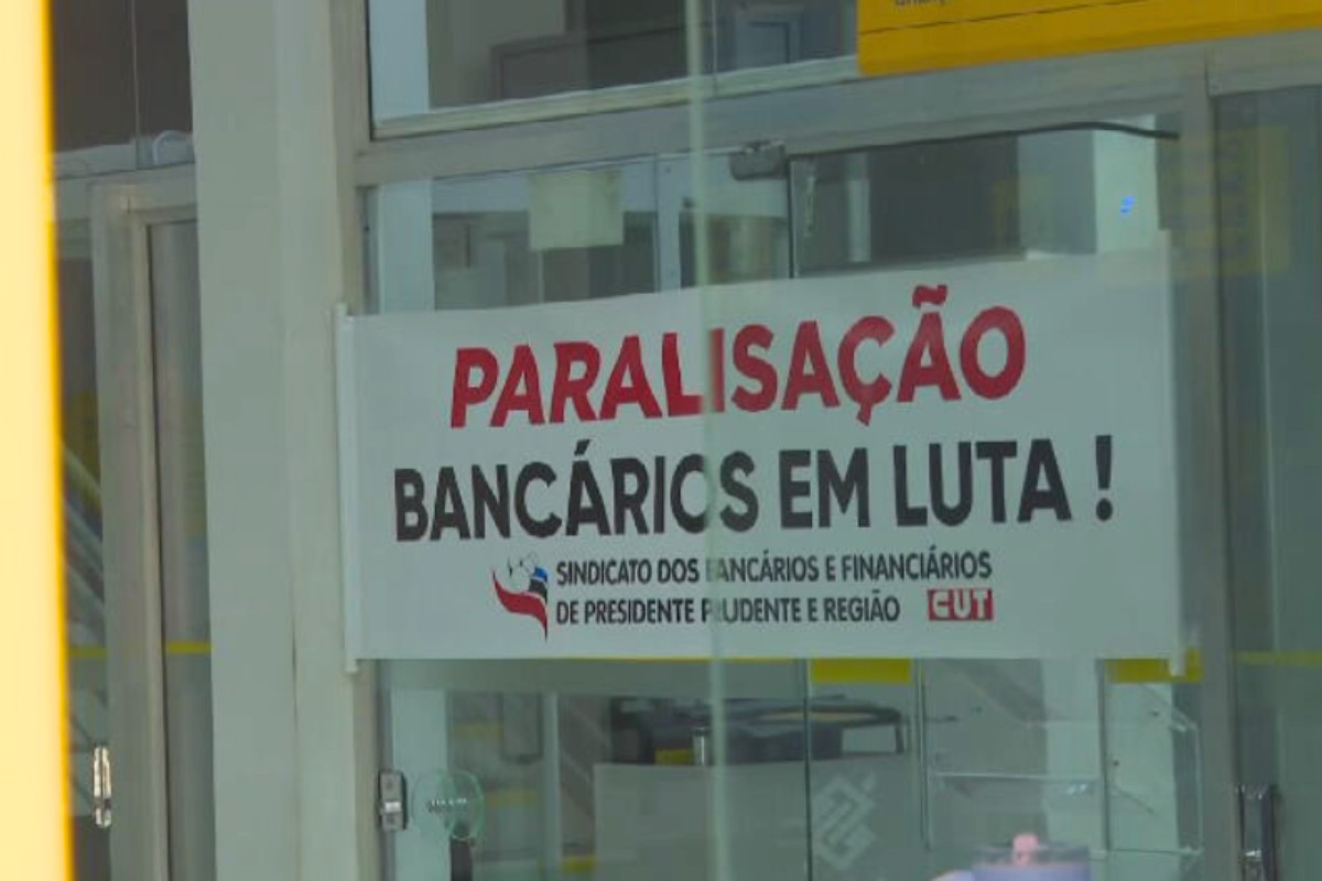 Greve de bancários fecha agências da Caixa e do BB em Presidente Prudente