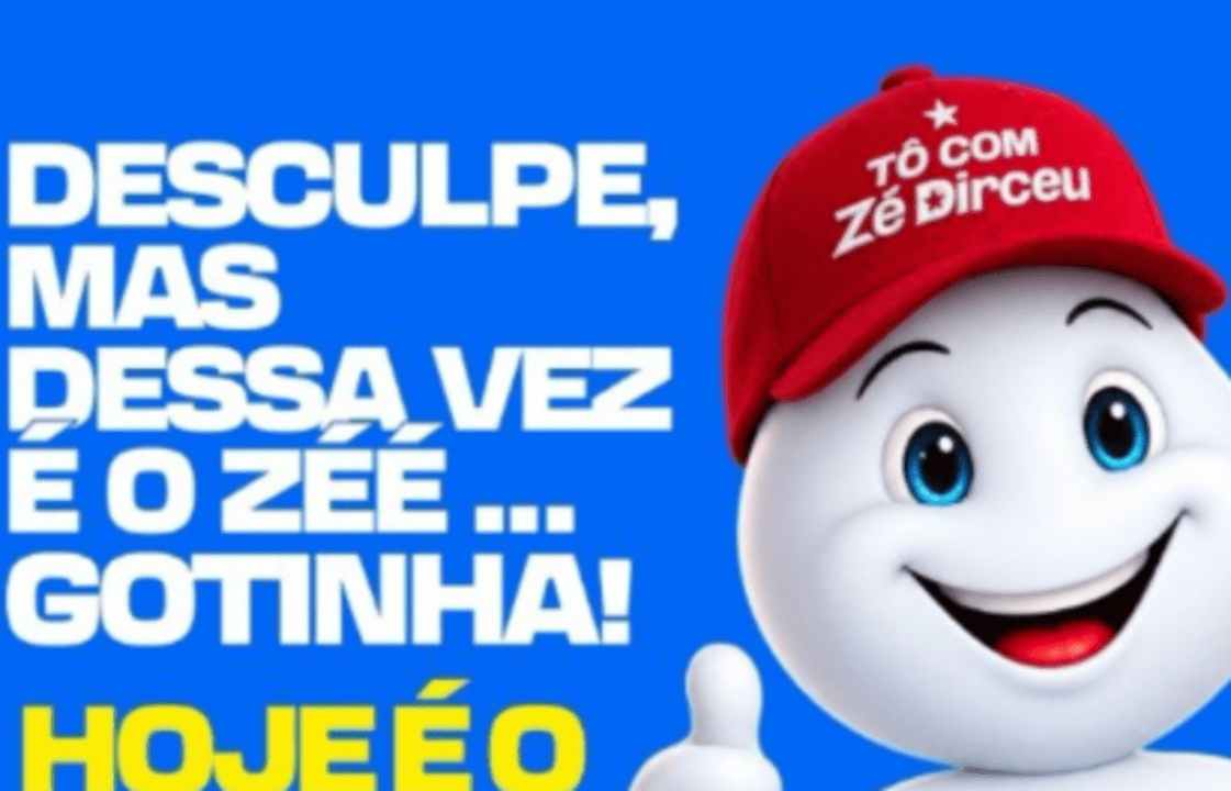 Justiça Eleitoral obriga José Dirceu a excluir post com Zé Gotinha usando boné de campanha
