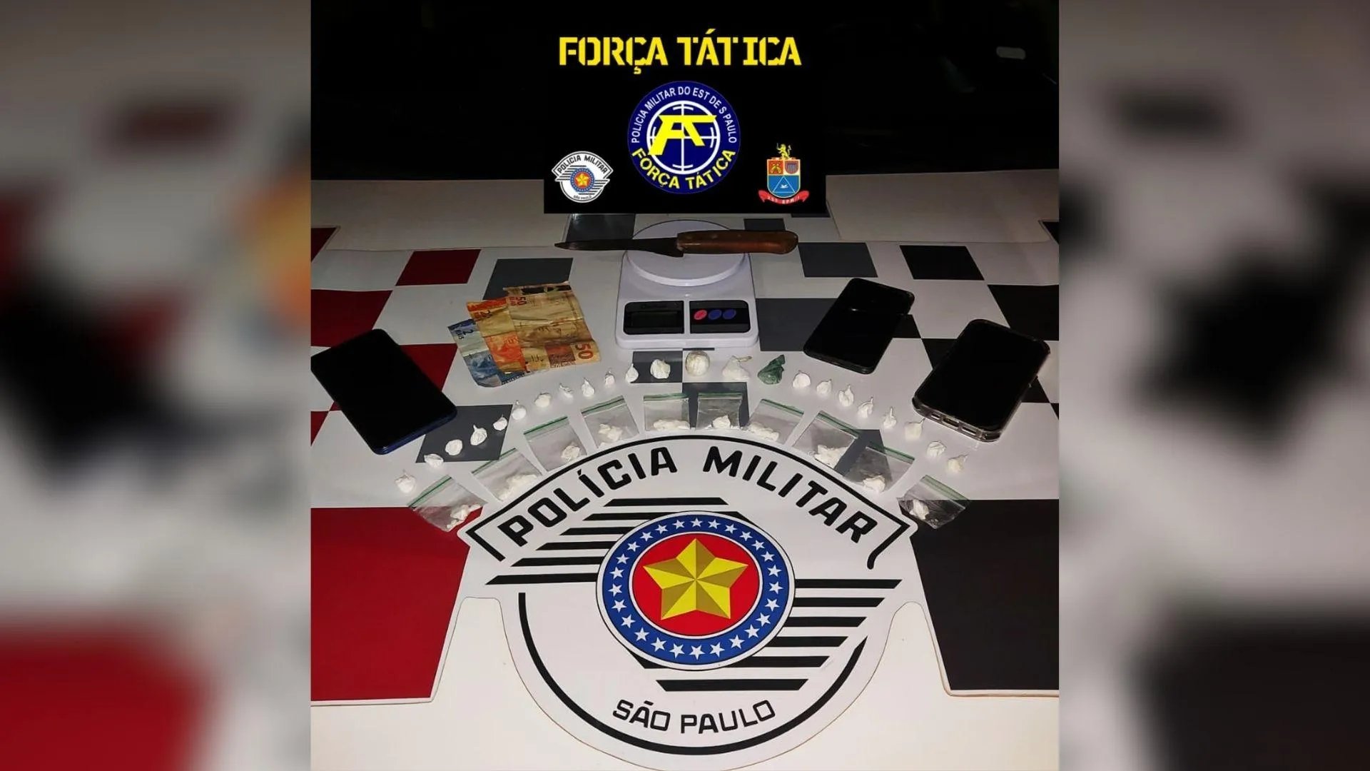 Dois homens são presos com 33 porções de cocaína em Tupi Paulista
