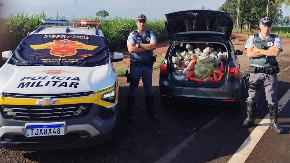 Polícia apreende 426 kg de drogas avaliadas em R$ 2,8 milhões em Mirante do Paranapanema
