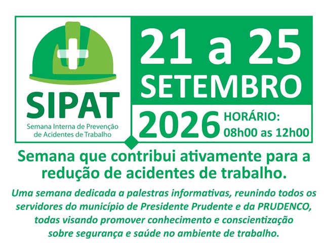 Prefeitura realiza SIPAT 2026 com programação sobre saúde e segurança dos servidores