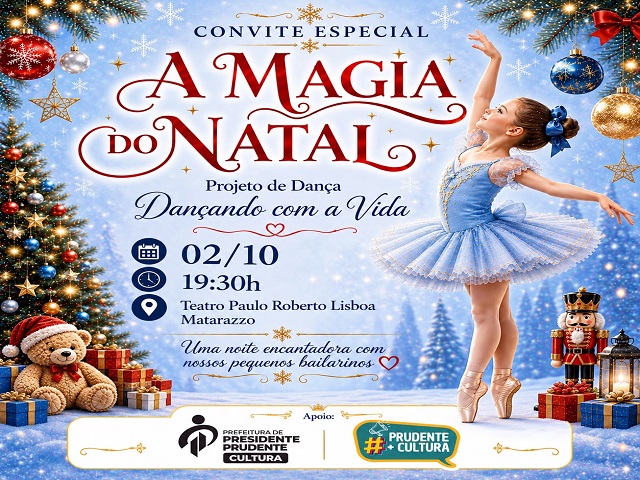 Projeto “Dançando com a Vida” encerra atividades com espetáculo “A Magia do Natal”