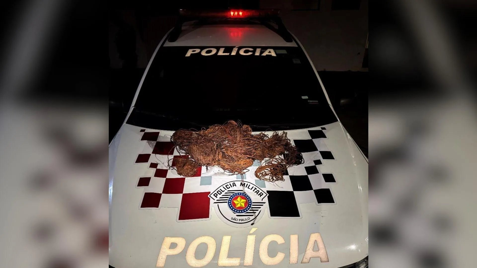 Três homens são presos por furto de 7,4 kg de fios de cobre em Osvaldo Cruz
