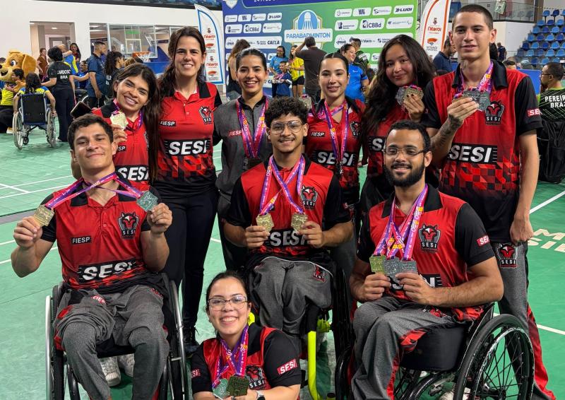 Sesi-SP conquista 20 medalhas na II Etapa Nacional de Parabadminton em Niterói