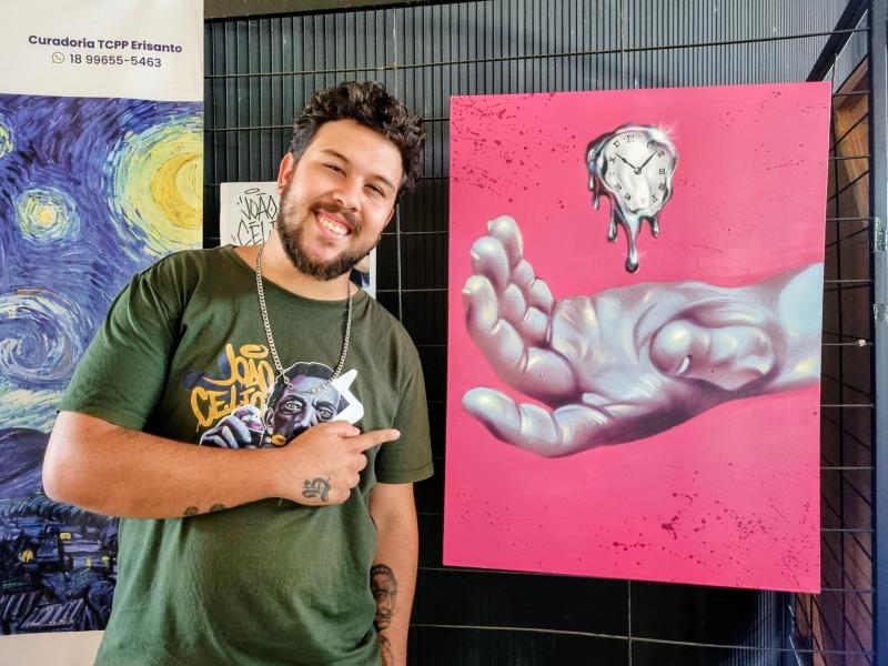 João Célio expõe telas pela primeira vez na Galeria Takeo Sawada, em Presidente Prudente