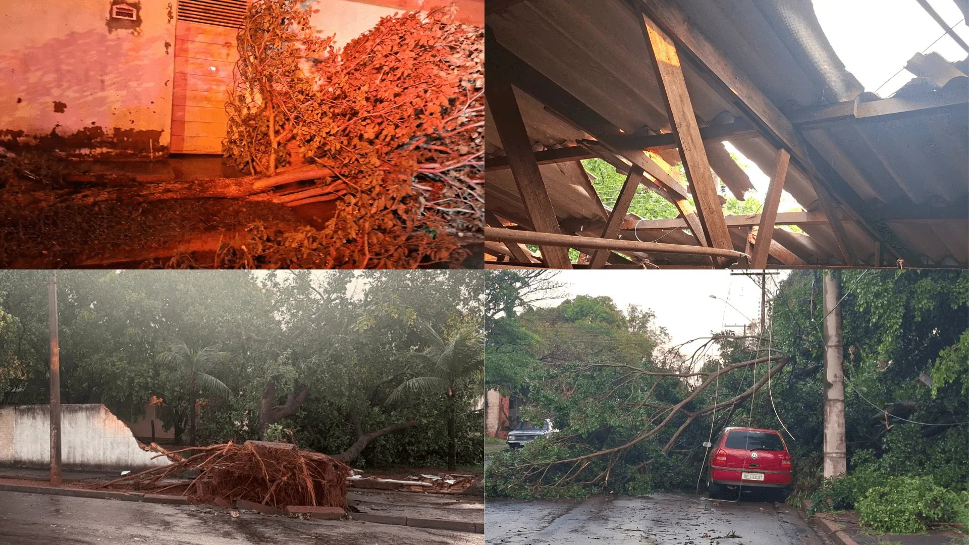 Temporal atinge Teodoro Sampaio e danifica mais de 20 casas e prédios públicos