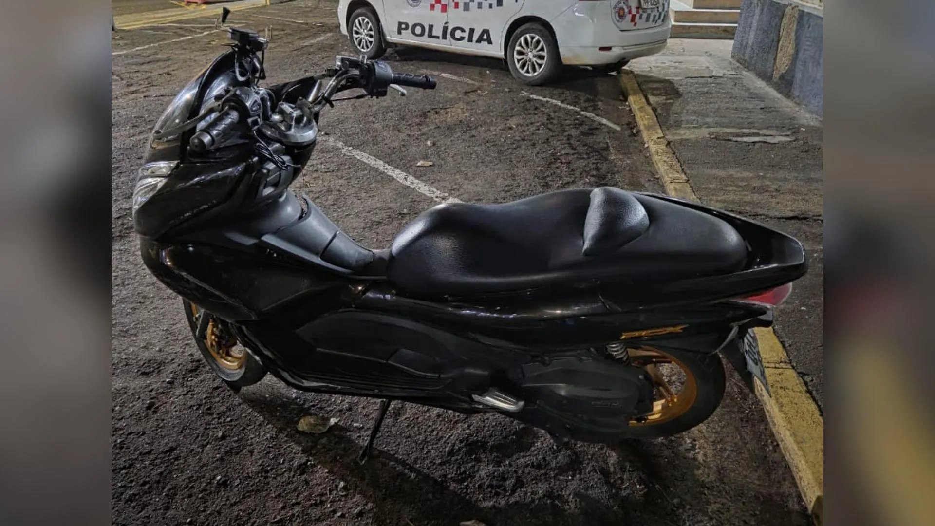 Jovem é preso após furtar moto de motoboy, cair com o veículo e abandoná-lo em Presidente Prudente