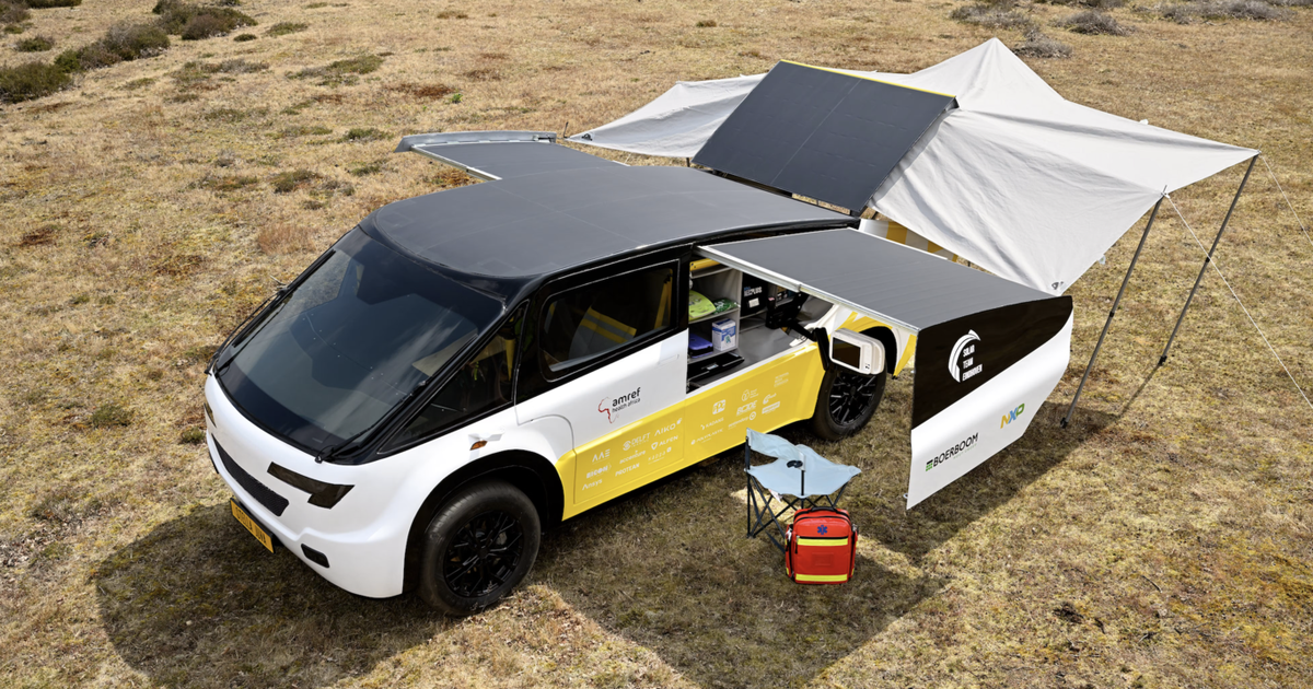 Estudantes holandeses criam ambulância solar com autonomia de 715 km