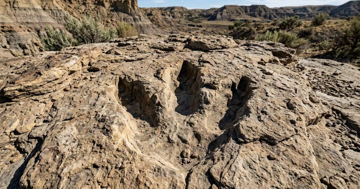 Pegadas de T. rex adulto são mapeadas em 3D na Dakota do Norte