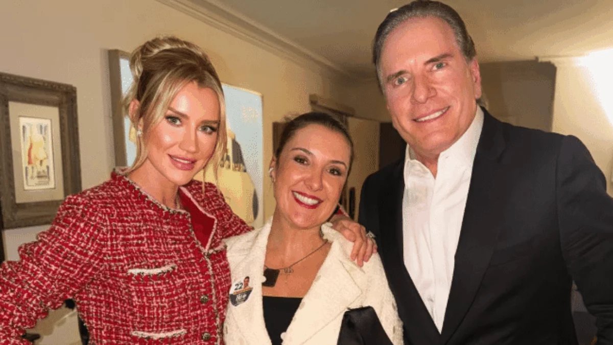 Esposa de Roberto Justus declara apoio a Flávio Bolsonaro e elogia Daniella Marques