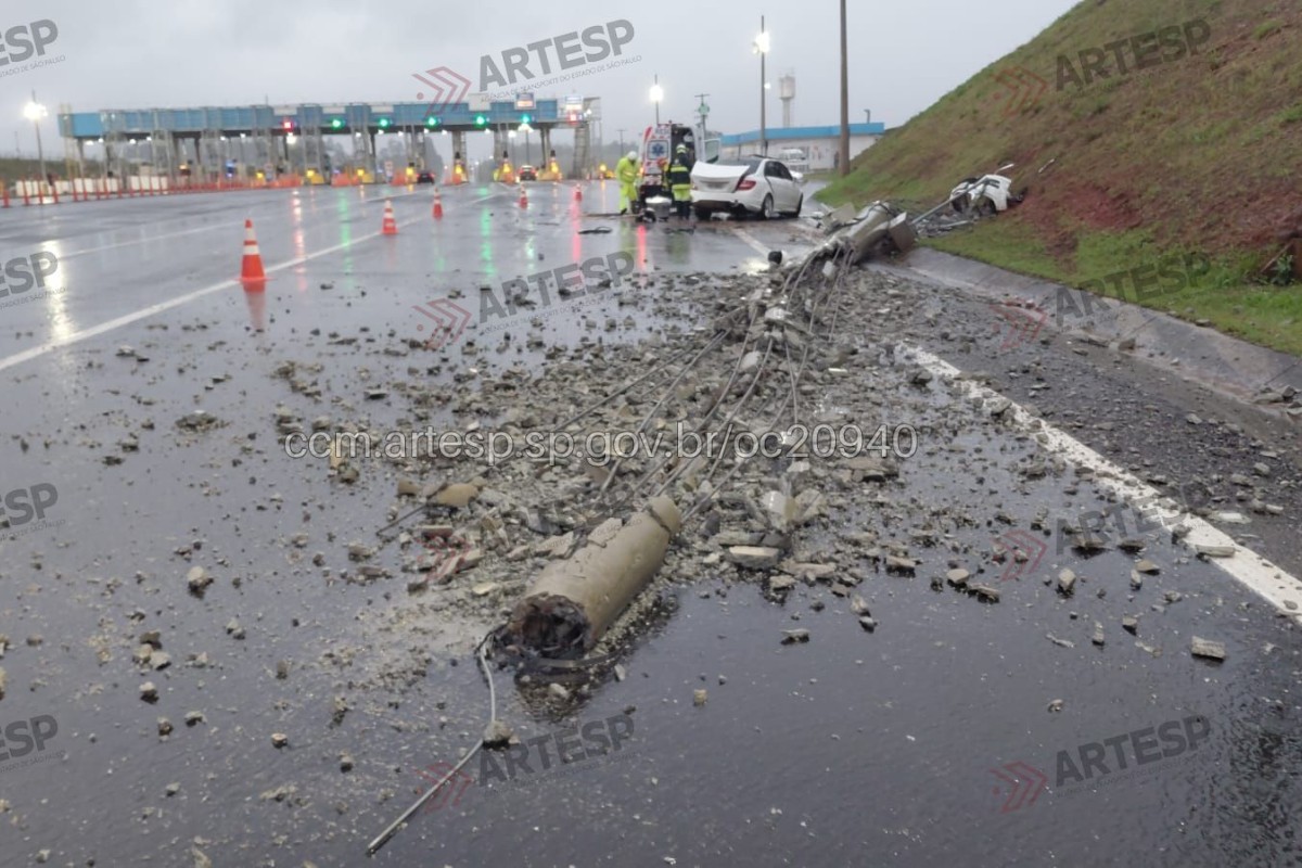 Empresário de 59 anos morre após perder controle do carro e bater em poste em Indiana (SP)
