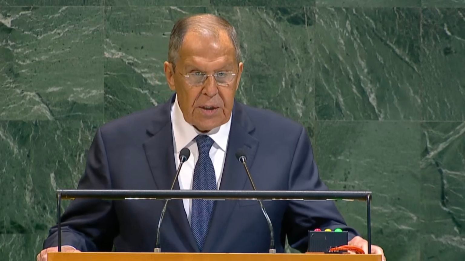 Lavrov diz na ONU que Rússia vai manter a guerra na Ucrânia até o fim