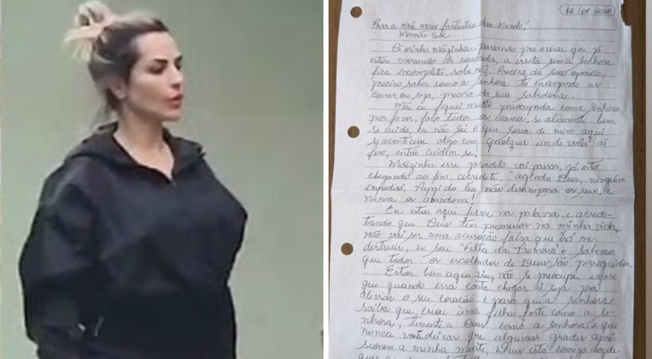 Deolane Bezerra presa em Tupi Paulista escreve carta à mãe e alega acusação falsa