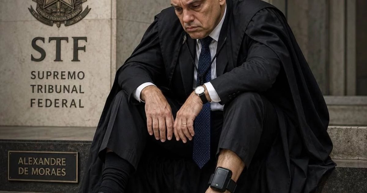 Aliado de Trump publica imagem de IA com Moraes usando tornozeleira eletrônica