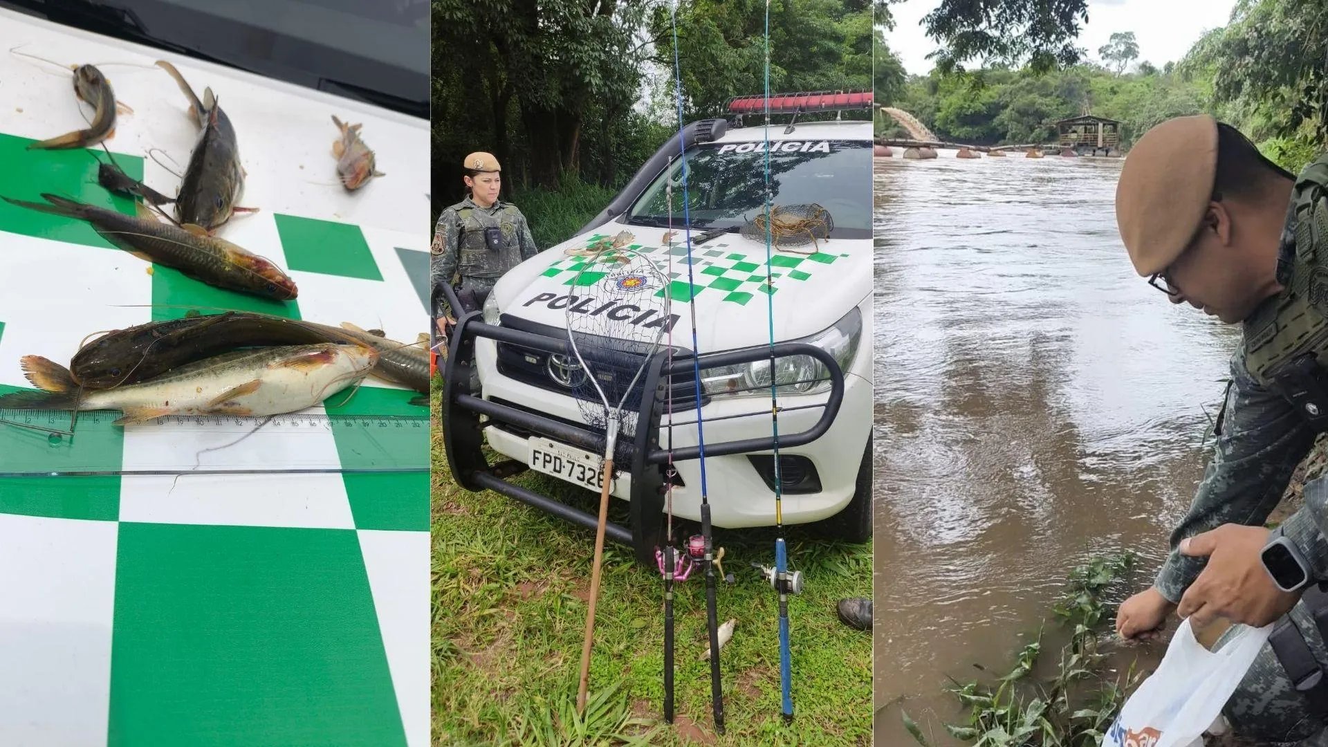 Casal é autuado por pesca predatória em trecho proibido de Martinópolis e multas somam R$ 2.028