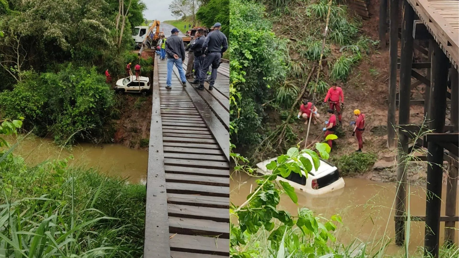 Corpo de gestor de fazenda é encontrado em carro submerso no Rio Montalvão, em Santo Expedito (SP)