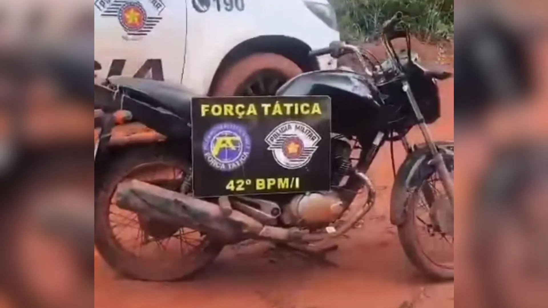 Polícia Militar recupera moto furtada em Porto Primavera, distrito de Rosana