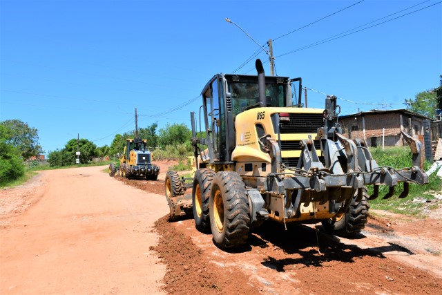 Seagri realiza manutenção em estradas do Terras de Imoplan após período de chuvas