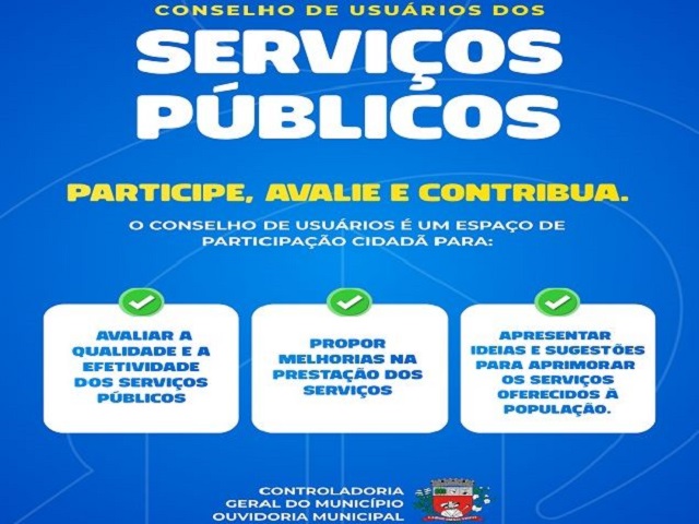 Prefeitura prorroga inscrições para integrantes do 1º Conselho de Usuários