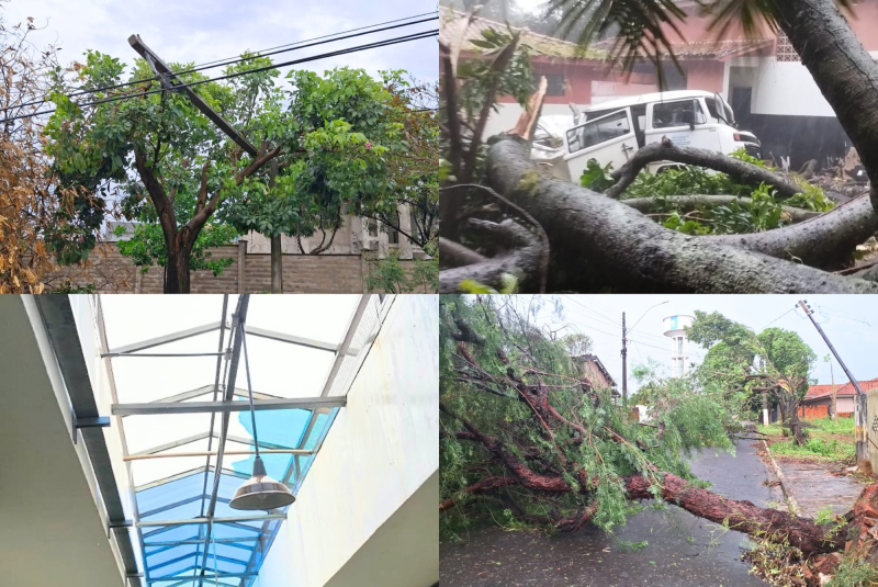 Temporal atinge oeste paulista em domingo de eleição e derruba postes e árvores