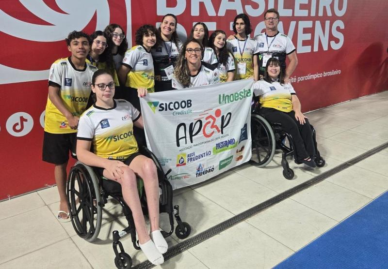 Apop/Semepp de Presidente Prudente é 3ª melhor equipe do Brasileiro de Jovens de Natação Paralímpica