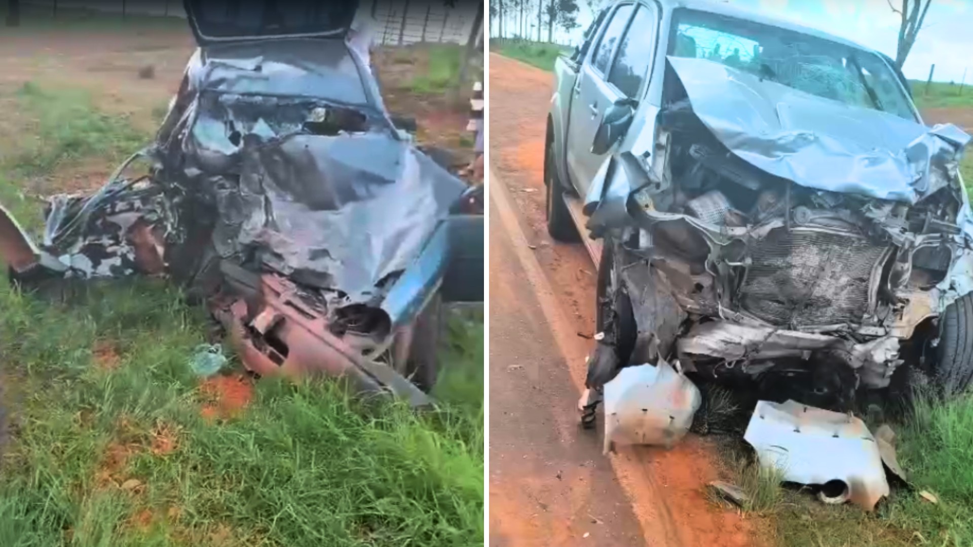 Batida frontal entre carro e caminhonete em Piacatu (SP) deixa cinco mortos