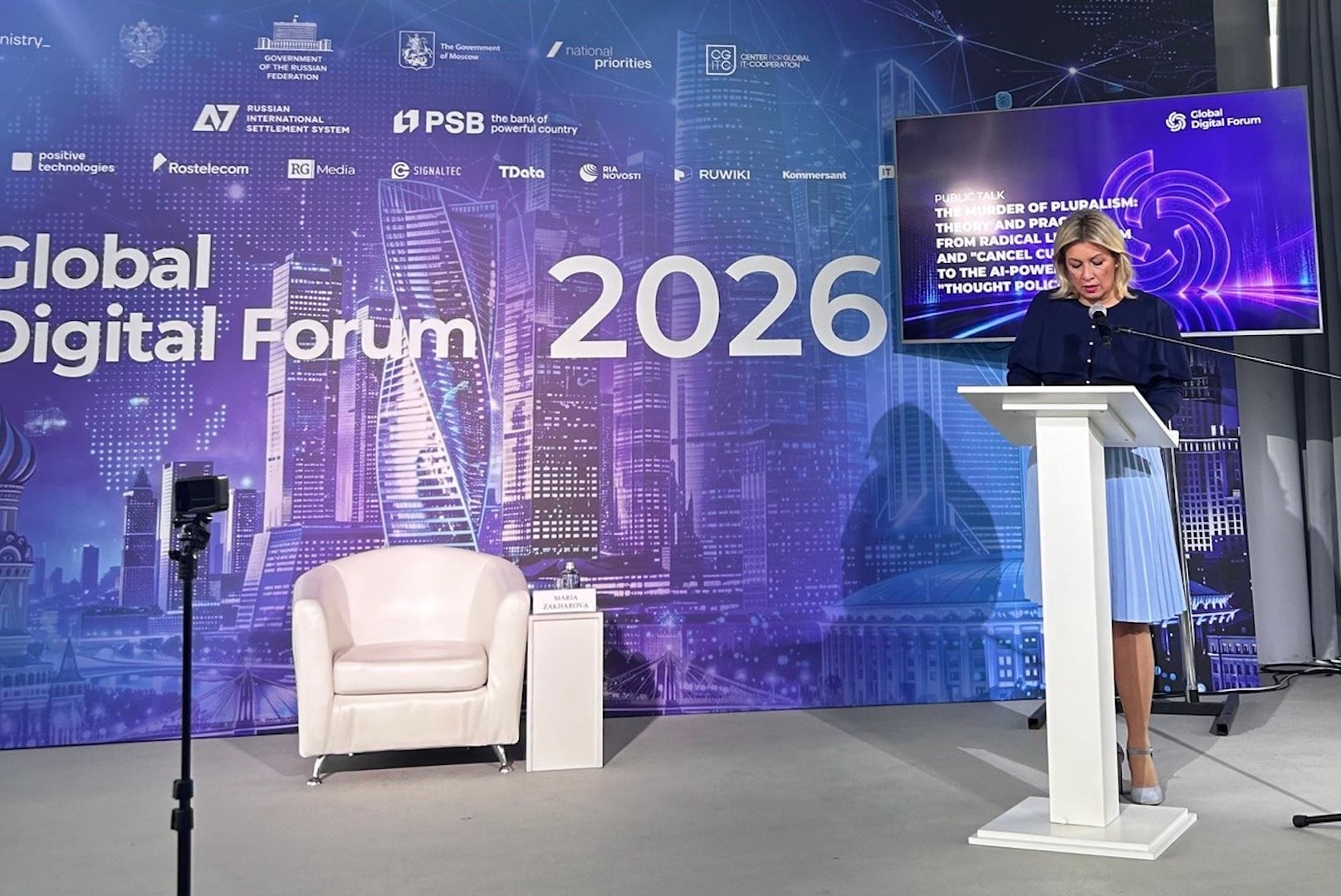 Porta-voz da Rússia diz que big techs podem direcionar opiniões políticas com IA