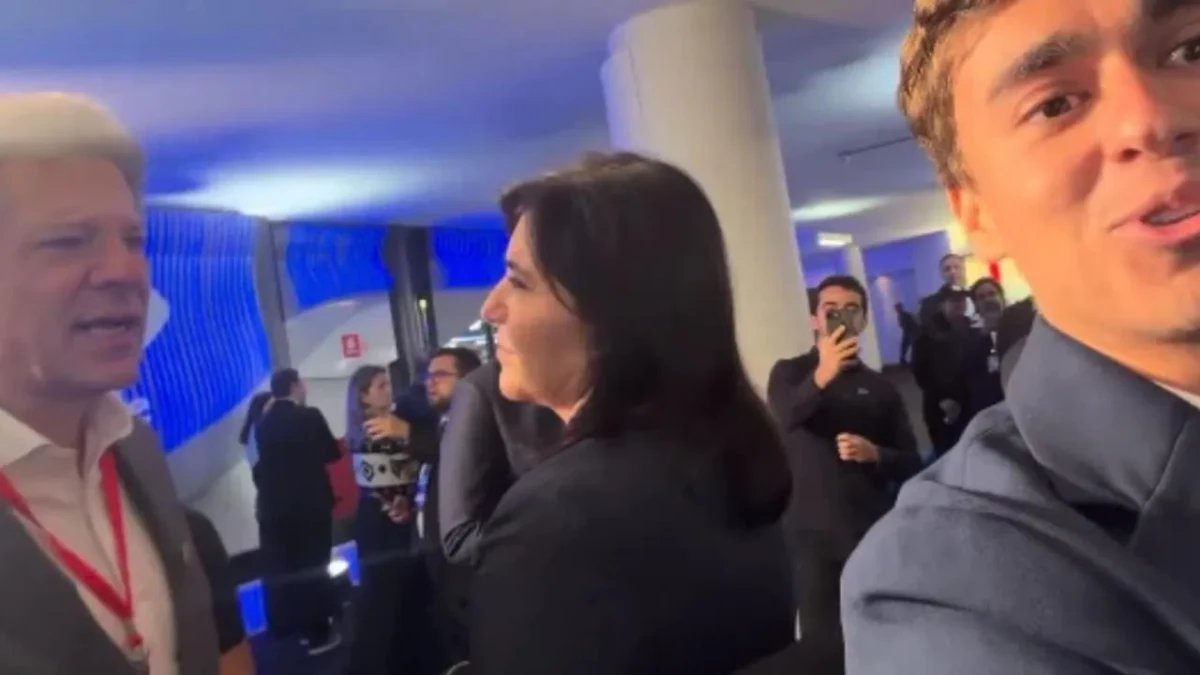 Nikolas Ferreira chama Haddad e Tebet de 'desempregados' em vídeo dos bastidores de debate na Band